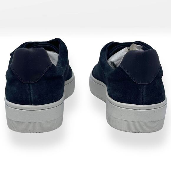 SANDRO PARIS Marine Blue Leather Suede E17 Amazing Sneakers - Picture 5 of 15
